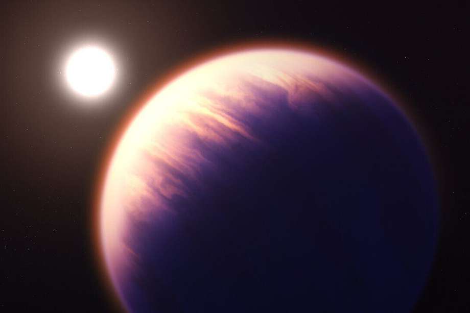 Imagen del exoplaneta WASP-39 b.