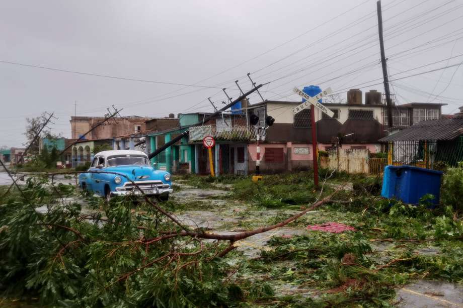 Imagen de los estragos que causó el huracán Ian en Cuba.
