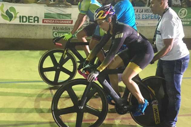 Mariana Pajón, la reina del BMX, debutó en el ciclismo de pista