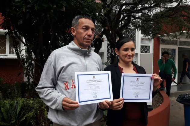 Habitantes de calle se graduaron en artes y oficios, en Bogotá