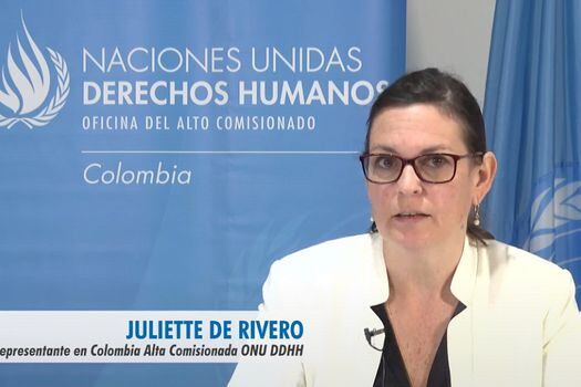 Juliette de Rivero, representante en Colombia de Michelle Bachelet, alta comisionada de la ONU para los Derechos Humanos.