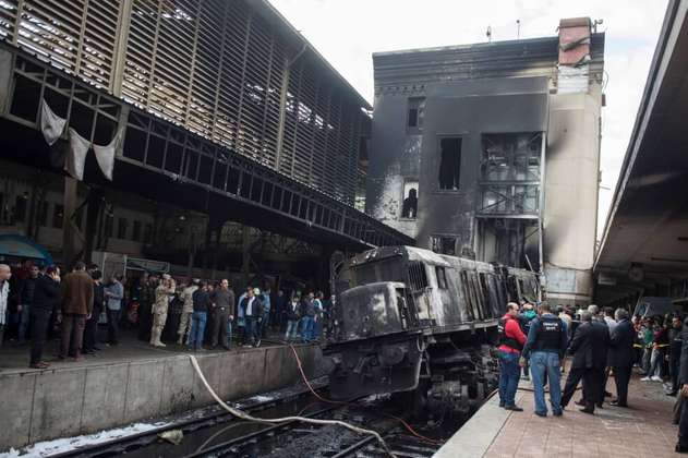 Al menos 20 muertos por accidente en estación de tren de El Cairo