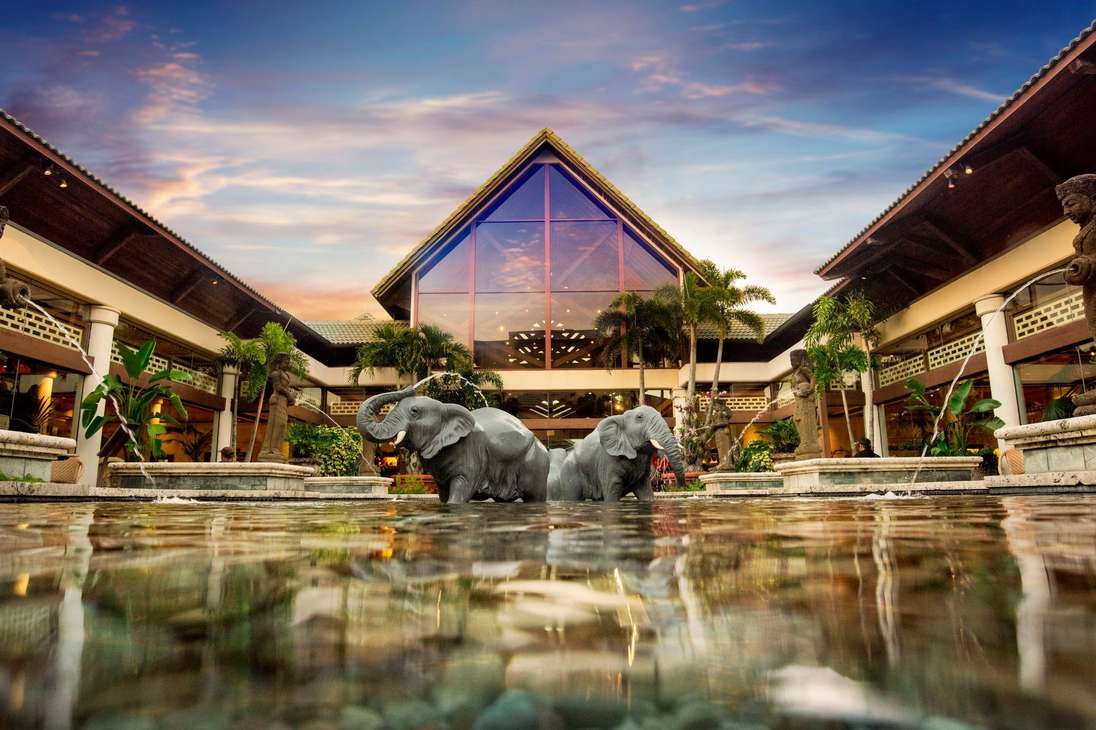 En Loews Royal Pacific Resort abundan las maravillas tropicales y la comida exótica. En este lugar, inspirado Polinesia, la zona más oriental de Oceanía, puede relajarse mientras se siente en un auténtico paraíso.