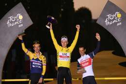 En imágenes: así quedó el podio del Tour de Francia 2020