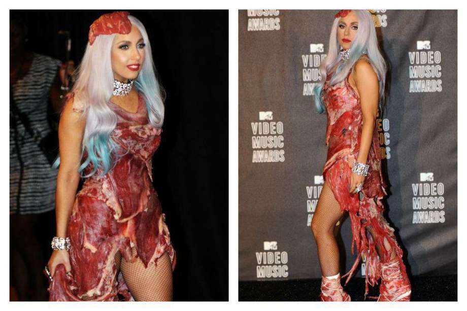 Vestido de carne de Lady Gaga va a un museo
