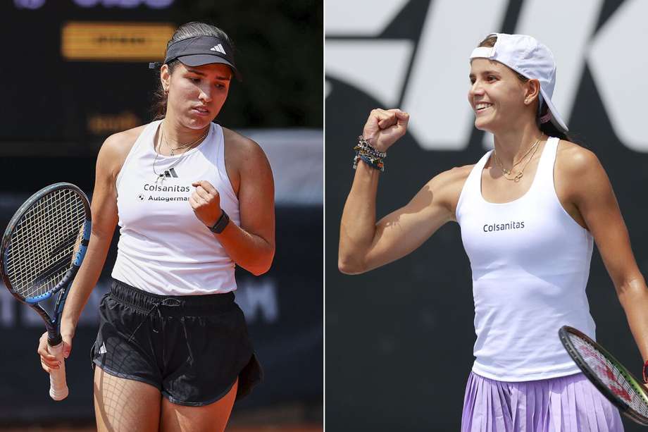 María Camila Osorio (izq.) y Emiliana Arango son las dos mejores tenistas de Colombia en la actualidad.
