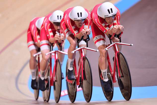 Dinamarca batió el récord del mundo de persecución por equipos