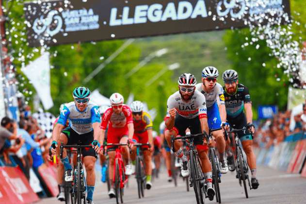 Fernando Gaviria ganó la última etapa de la Vuelta a San Juan