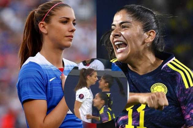 Catalina Usme encaró a Alex Morgan en la Copa Oro y casi se van a las manos: video