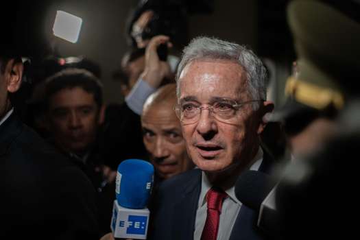 Álvaro Uribe Veléz acudió a la diligencia de indagatoria el 8 de octubre de 2019.