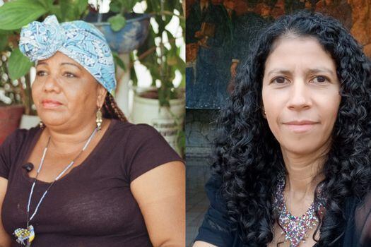 Rosiris Murillo y Yobana Millán lideran organizaciones que defienden los derechos de las mujeres afro en sus regiones.