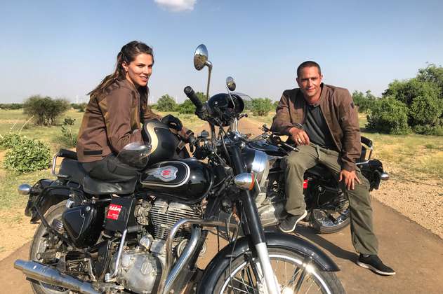 Michel Brown y Margarita Muñoz recorrieron India en moto