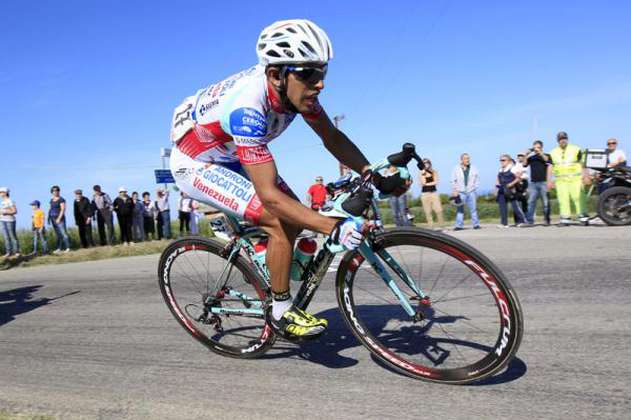 Miguel Rubiano, mejor colombiano en segunda etapa del Giro del Trentino