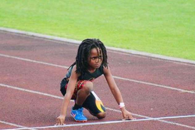 ¿El niño más rápido del mundo? Con siete años corrió los 100 metros en 13.48 segundos