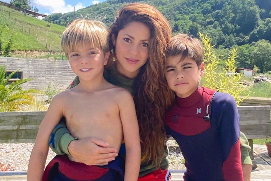 Shakira y sus hijos-Foto cortesía