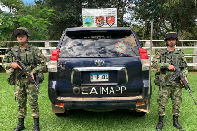 Ejército recuperó vehículo de la OEA que había sido hurtado en Cauca