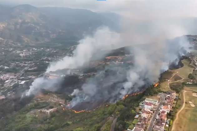 Se reactivó el incendio en Ruitoque y entra en emergencia Piedecuesta