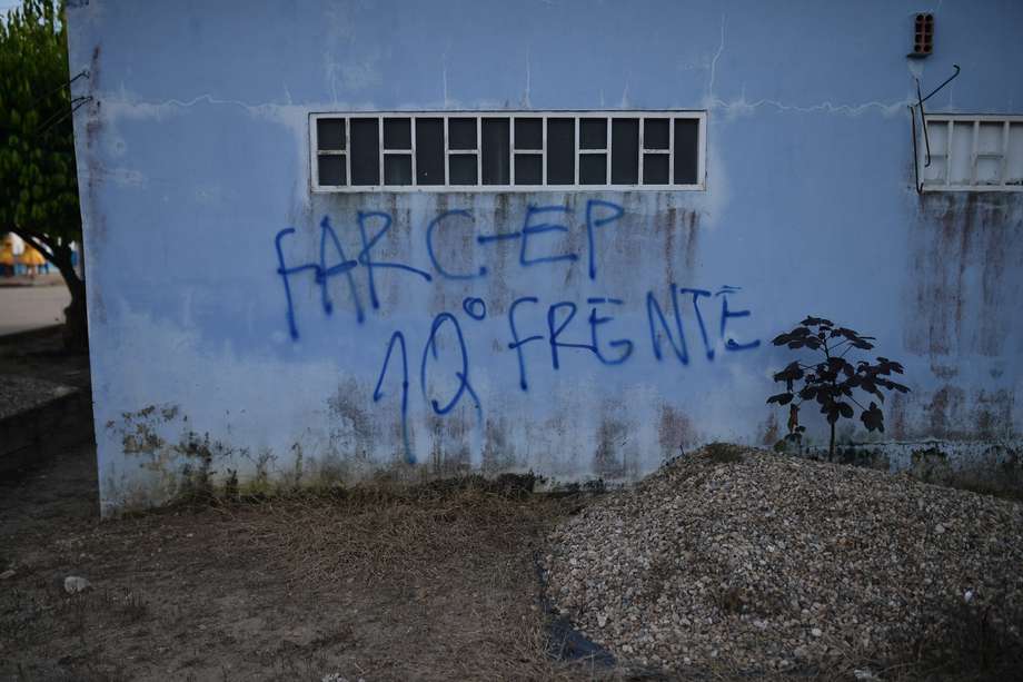 Comunidad de corregimientos de Arauca en frontera con Venezuela donde algunos lugares tienen imágenes alusivas a las FARC y ELN