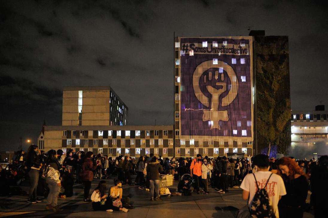 Hubo manifestaciones en la Plaza de Bolívar y en la Plaza de la Hoja.