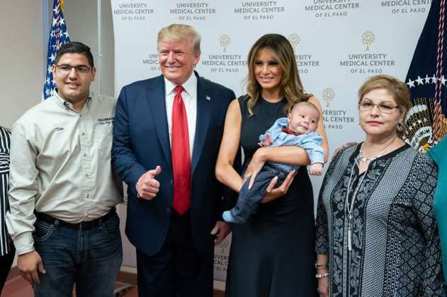 Fotografía de Trump con bebé sobreviviente de tiroteo en El Paso causa indignación en EE.UU.