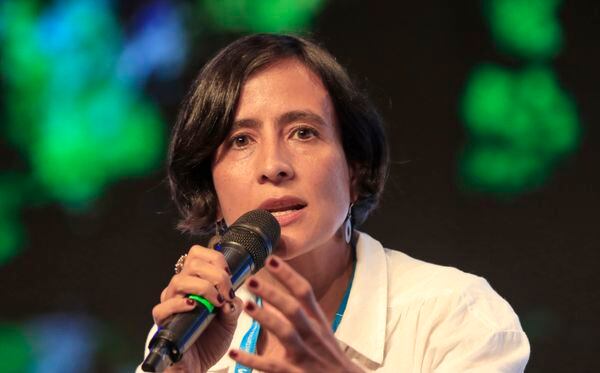La ministra de Ambiente, Susana Muhamad. RICARDO MALDONADO ROZO