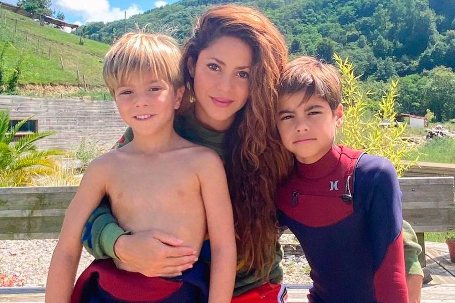 Shakira y Piqué están juntos desde 2011 y tienen dos hijos: Milan de 9 años y Sasha de 7.