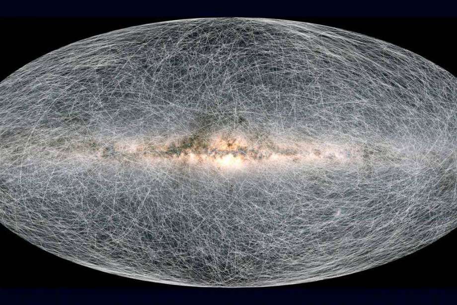 Según los datos de Gaia, este es el movimiento de 40.000 estrellas en los próximos 400 mil años.