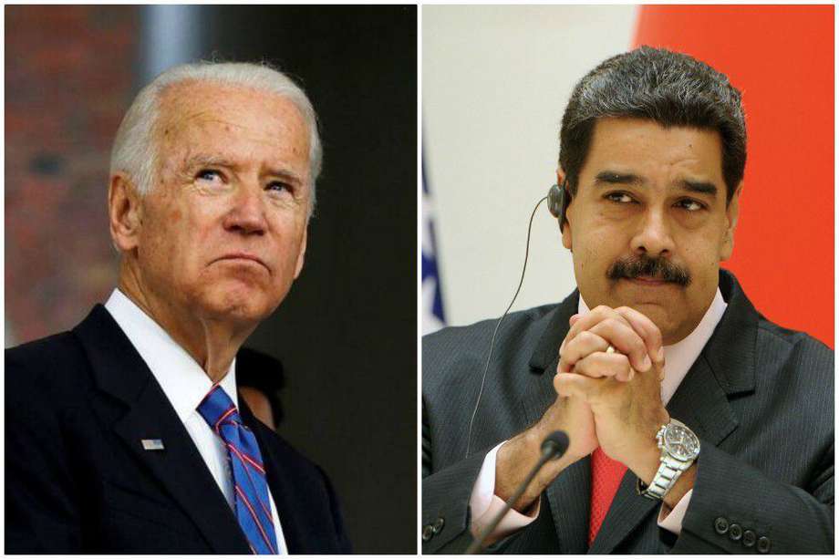 Joe Biden, exvicepresidente y candidato demócrata a la presidencia de Estados Unidos, y Nicolás Maduro, presidente de Venezuela.