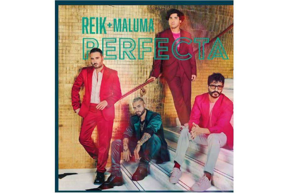 Reik y Maluma en la imagen promocional del sencillo "Perfecta".