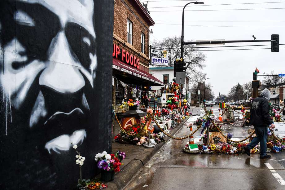 Un homenaje a Goerge Floyd en Minneapolis, Minnesota.