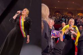 En imágenes: Adele lució bandera de Colombia durante concierto en Estados Unidos