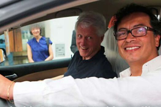 Petro y Bill Clinton se reunieron en Cartagena para tratar "temas de ciudad"