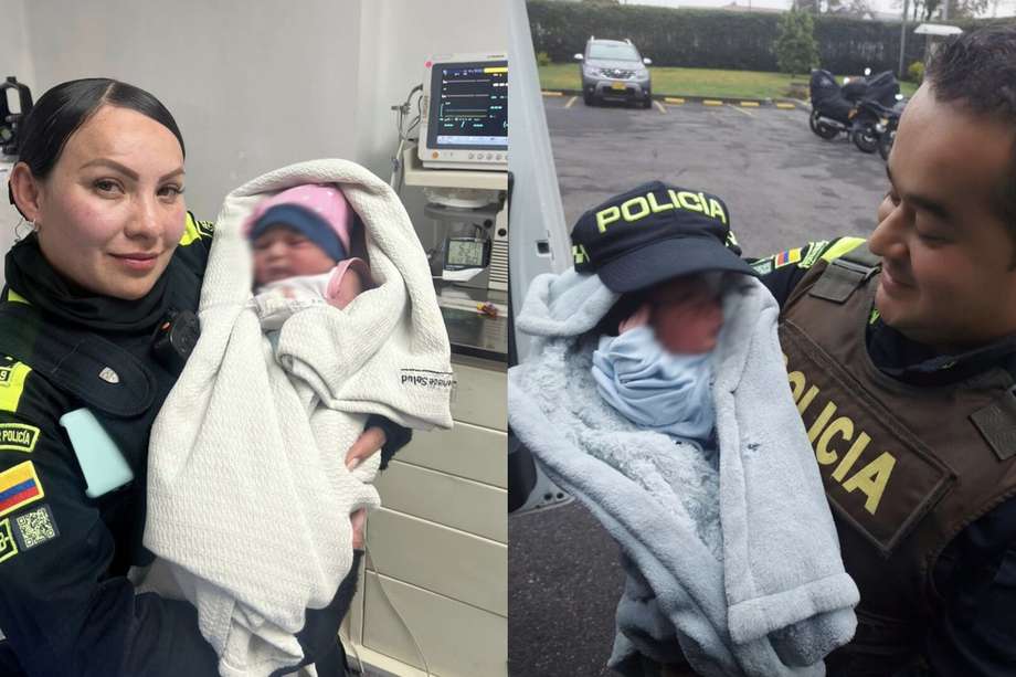 A pocas horas de terminar el primer turno de vigilancia dos Patrulleros adscritos a la Policía Metropolitana de Bogotá recibieron el llamado de la central que informaba del abandono de una bebé