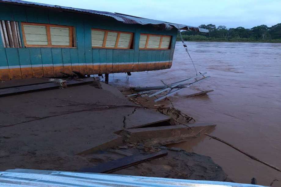 La comunidad está afectada por las inundaciones que han dejado casas destruidas e incluso colegios. / Foto de la Personería de Vigía del Fuerte.