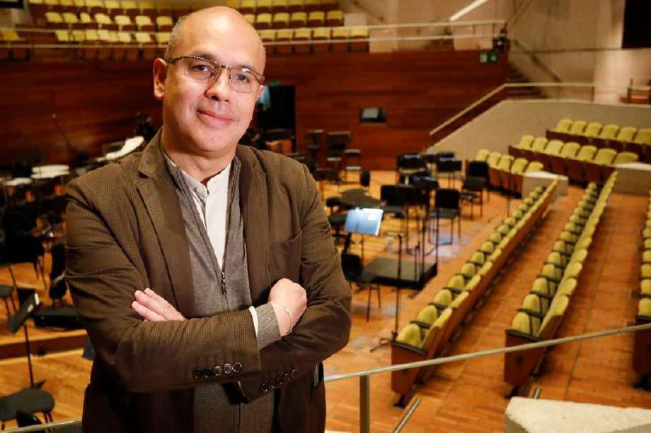 David García, director general de la Orquesta Filarmónica de Bogotá, dice: "El ‘Espacio Filarmónico’ es un multiplicador de lo que hacemos en la calle". / Fotos cortesía: OFB 