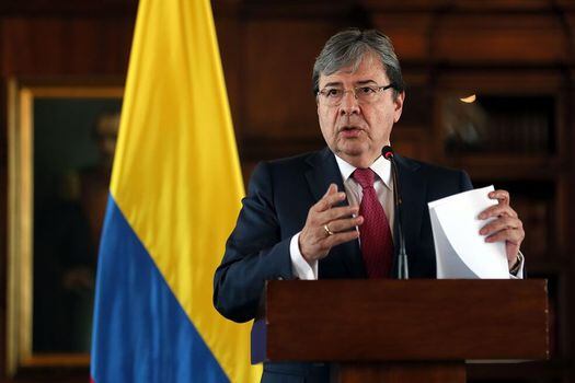 El canciller de Colombia, Carlos Holmes Trujillo. / AFP