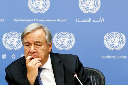 El secretario general de la ONU, Antonio Guterres, le advirtió a los líderes que asistirán a la cumbre general de la ONU en Nueva York que vayan "con compromisos concretos, no con discursos adornados". / EFE