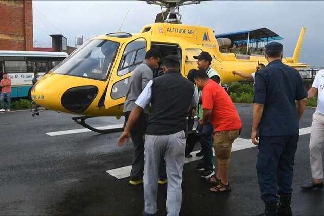 Accidente de helicóptero en Nepal dejó seis personas muertas