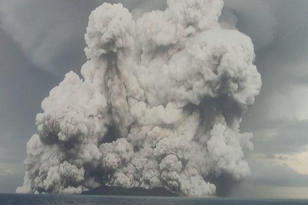 La erupción volcánica de Tonga tuvo efectos en el espacio