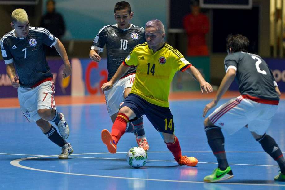 Camilo Reyes, jugador de la selección colombiana de fútbol sala que participó en el Mundial Fifa de 2016, en nuestro país.