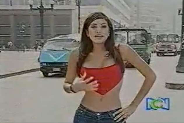 Así se veía Andrea Serna en sus primeros años como presentadora	