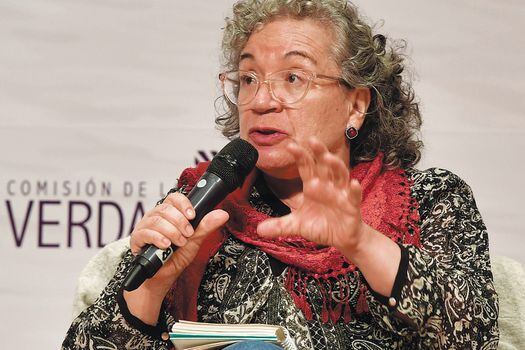 La lideresa  Rosa Emilia Salamanca afirma que la apuesta del feminismo en  el debate de seguridad es erradicar todos los tipos de violencias.  /  Oscar Pérez