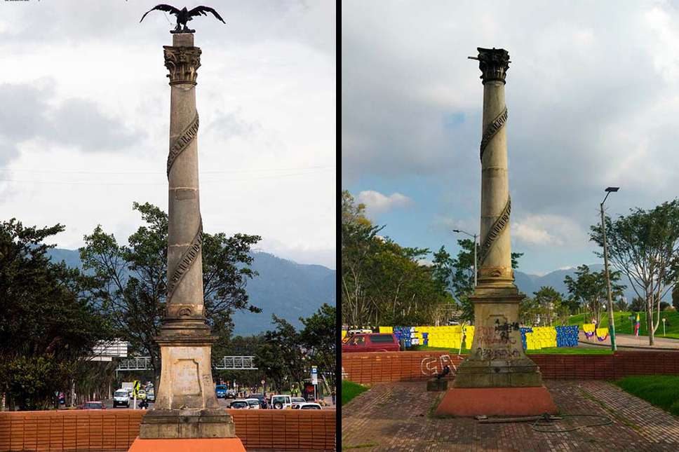 Desaparece águila del monumento a los Héroes Ignotos de Bogotá | EL  ESPECTADOR