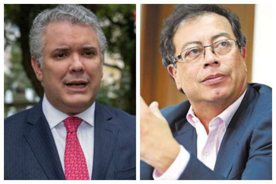 El presidente Iván Duque y el senador y candidato presidencial Gustavo Petro disputaron la segunda vuelta de las elecciones de 2018. 