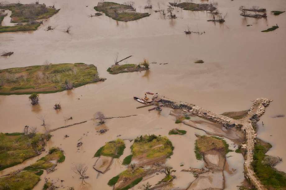 La Mojana, subregión que comprende 11 municipios de cuatro departamentos en el norte del país, sufre por inundaciones desde agosto de 2021.