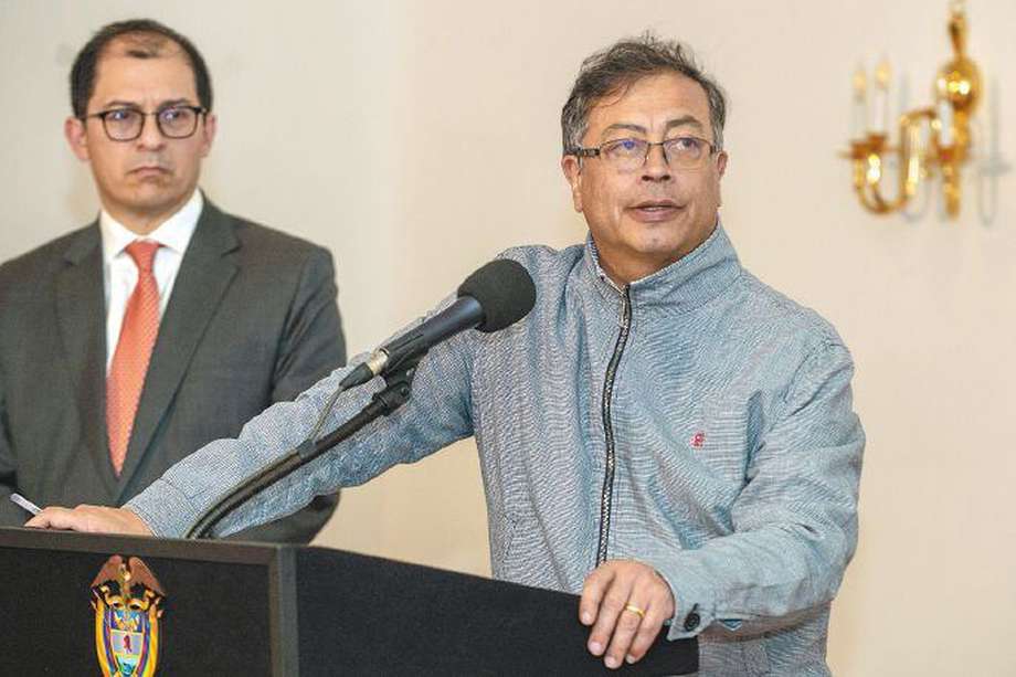 El fiscal Francisco Barbosa y el presidente Gustavo Petro han tenido duros desecnuentros desde el inicio de la administración del primero mandatario de izquierda en Colombia. 