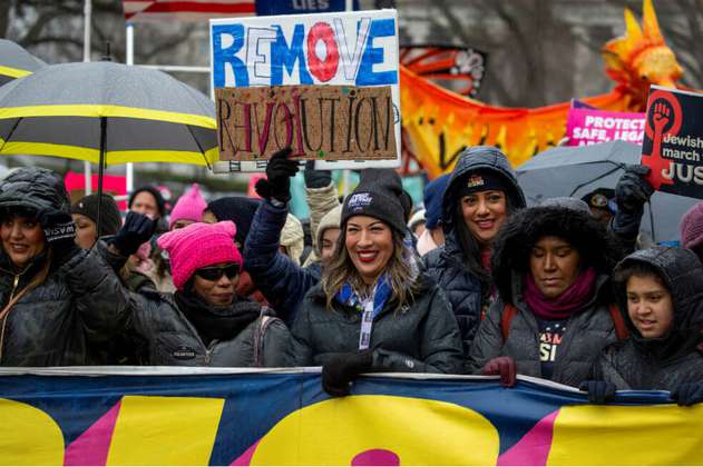 "Un violador en tu camino" en la Marcha de Mujeres contra Trump