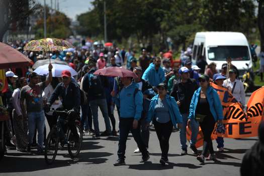 Marchas de FECODE y Magisterios de Cundinamarca en la ciudad de Bogotá