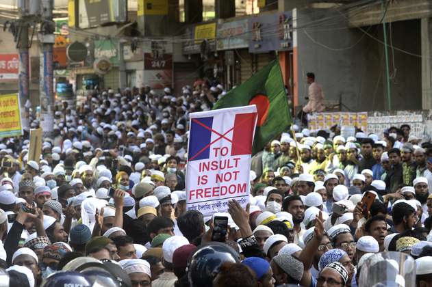 Protestas en Beirut y Bangladés en contra de las caricaturas de Mahoma 