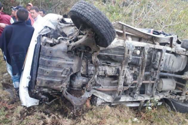 Dos muertos y cuatro heridos dejó accidente de tránsito en Almaguer, Cauca